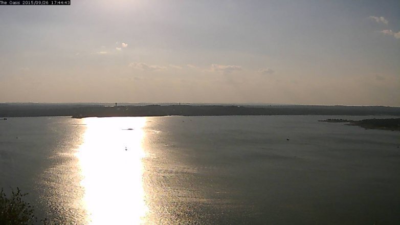 Lake Travis webcam, September 26, 2015 4:50 PM CT