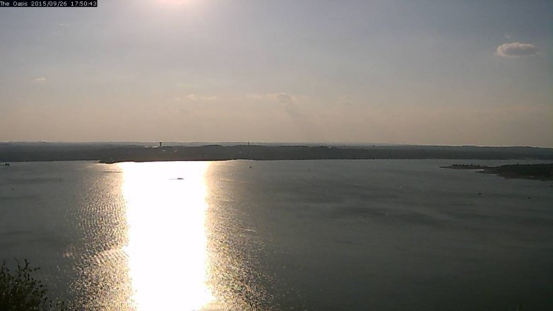 Lake Travis webcam, September 26, 2015 4:55 PM CT