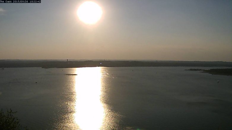 Lake Travis webcam, September 26, 2015 5:30 PM CT