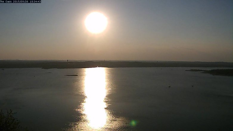 Lake Travis webcam, September 26, 2015 5:40 PM CT