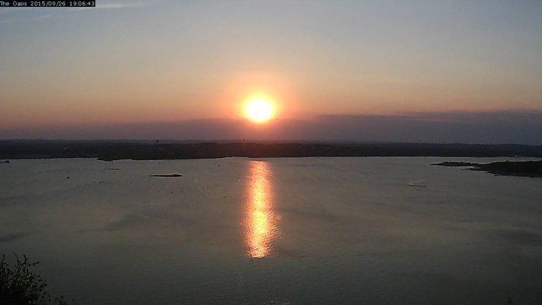 Lake Travis webcam, September 26, 2015 6:10 PM CT