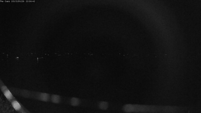 Lake Travis webcam, September 26, 2015 9:10 PM CT