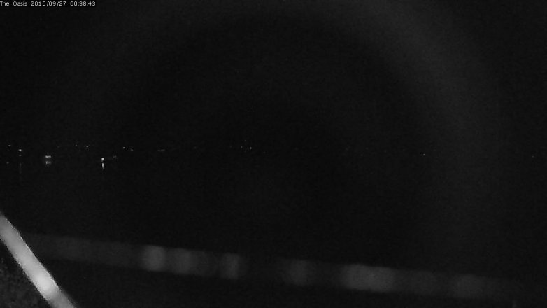 Lake Travis webcam, September 26, 2015 11:45 PM CT