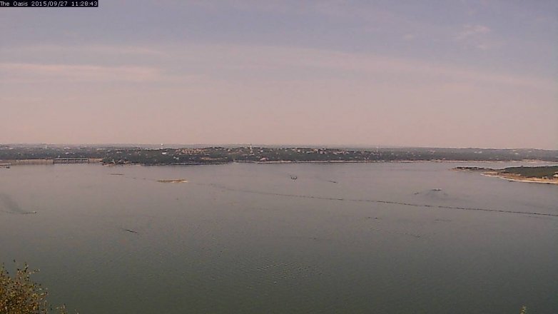Lake Travis webcam, September 27, 2015 10:35 AM CT