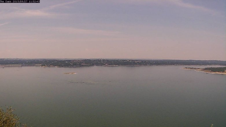 Lake Travis webcam, September 27, 2015 11:00 AM CT
