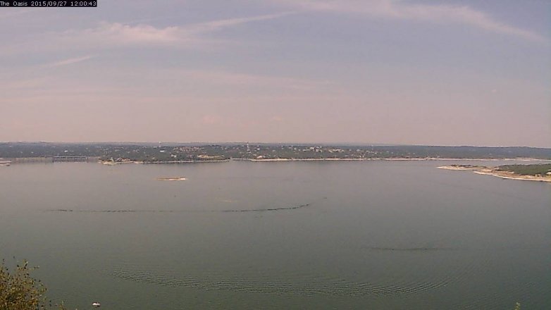 Lake Travis webcam, September 27, 2015 11:05 AM CT