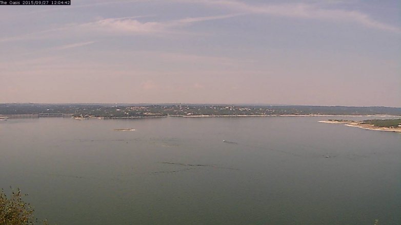 Lake Travis webcam, September 27, 2015 11:10 AM CT