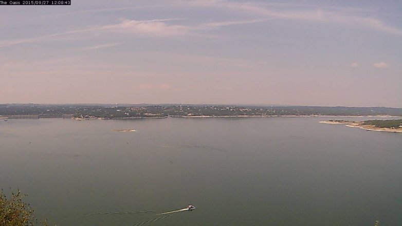 Lake Travis webcam, September 27, 2015 11:15 AM CT
