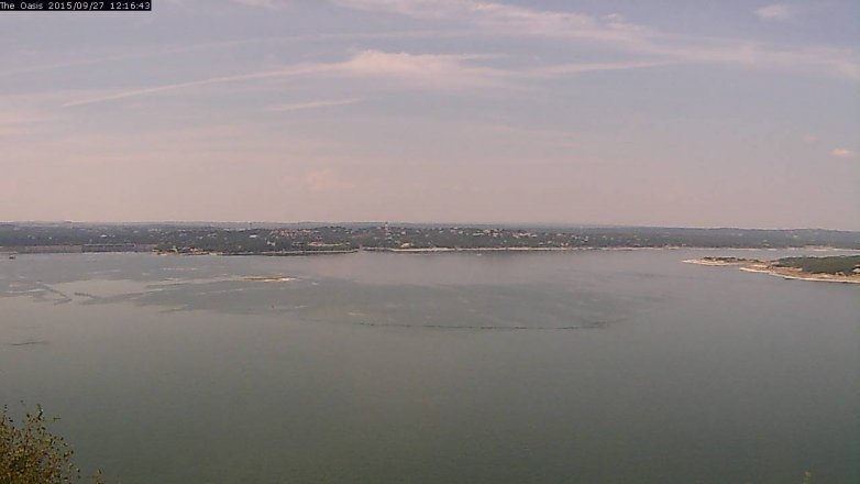Lake Travis webcam, September 27, 2015 11:20 AM CT