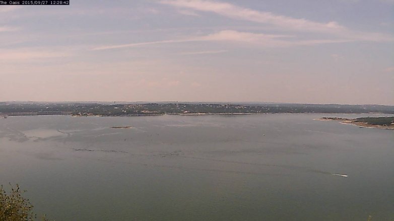 Lake Travis webcam, September 27, 2015 11:35 AM CT