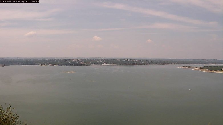 Lake Travis webcam, September 27, 2015 11:50 AM CT