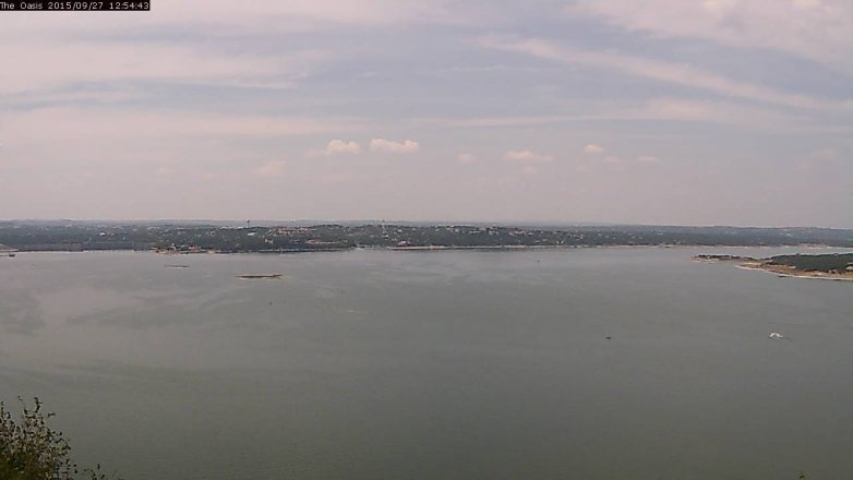 Lake Travis webcam, September 27, 2015 12:00 PM CT