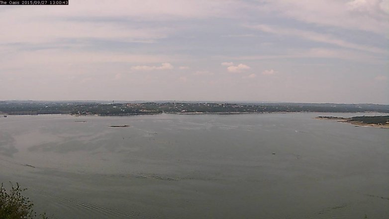 Lake Travis webcam, September 27, 2015 12:05 PM CT