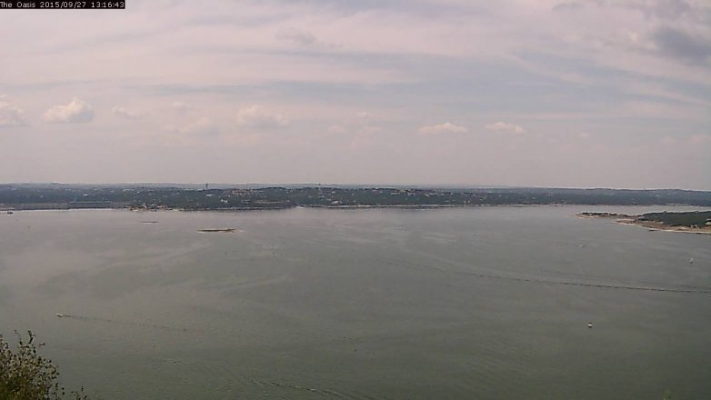 Lake Travis webcam, September 27, 2015 12:25 PM CT