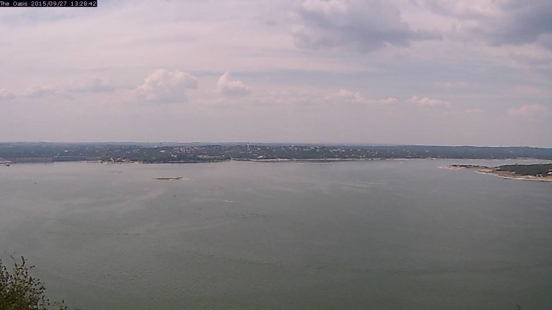 Lake Travis webcam, September 27, 2015 12:35 PM CT