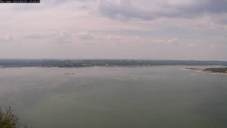 Lake Travis webcam, September 27, 2015 12:40 PM CT