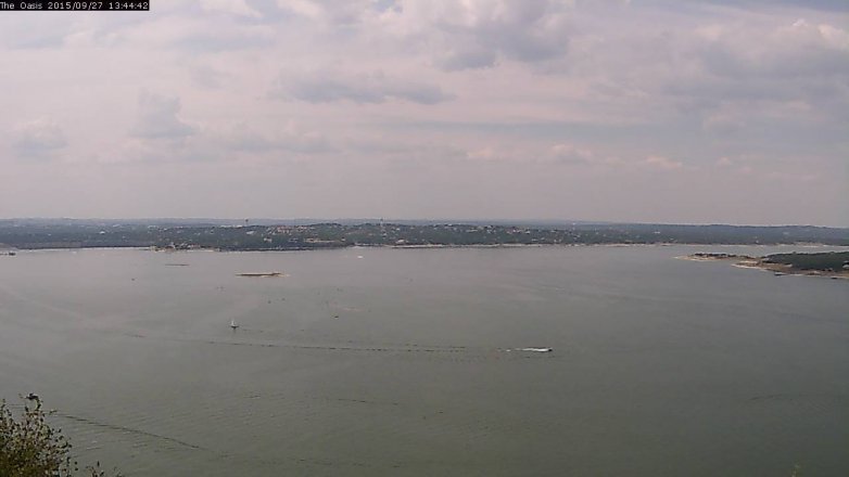 Lake Travis webcam, September 27, 2015 12:50 PM CT
