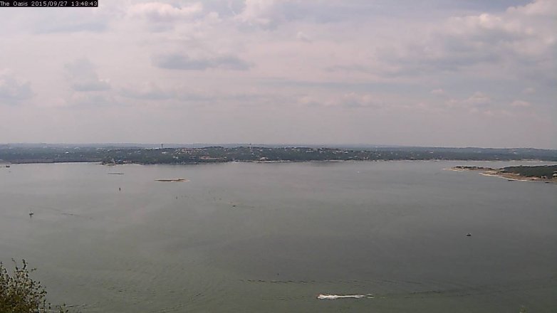Lake Travis webcam, September 27, 2015 12:55 PM CT