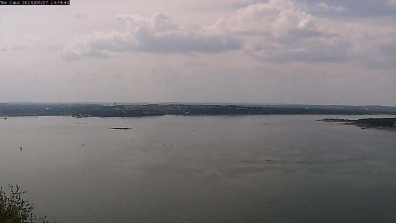 Lake Travis webcam, September 27, 2015 1:50 PM CT