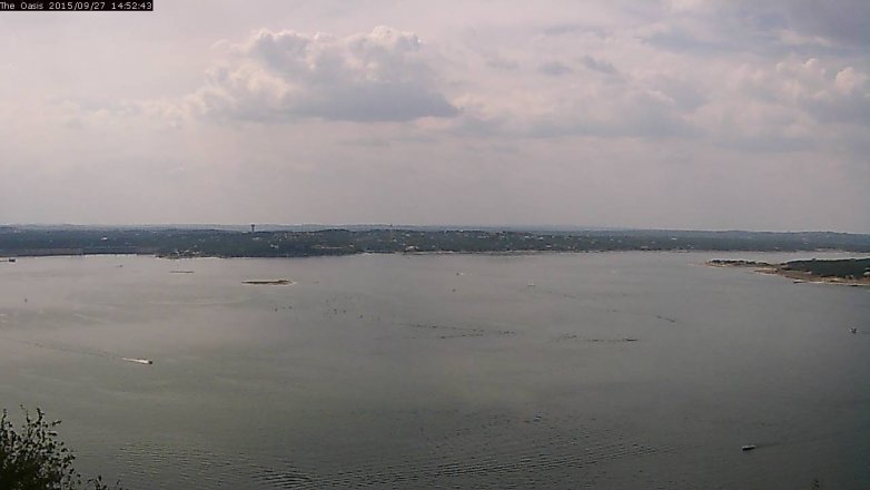 Lake Travis webcam, September 27, 2015 2:00 PM CT