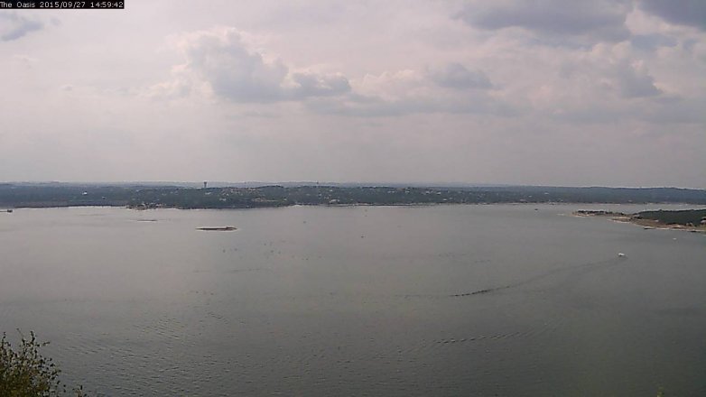 Lake Travis webcam, September 27, 2015 2:05 PM CT