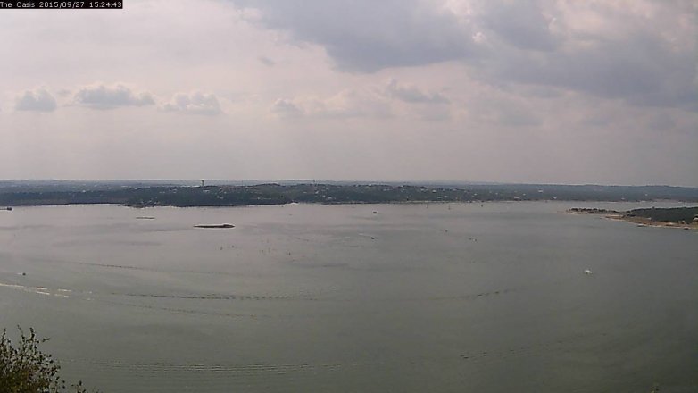 Lake Travis webcam, September 27, 2015 2:30 PM CT