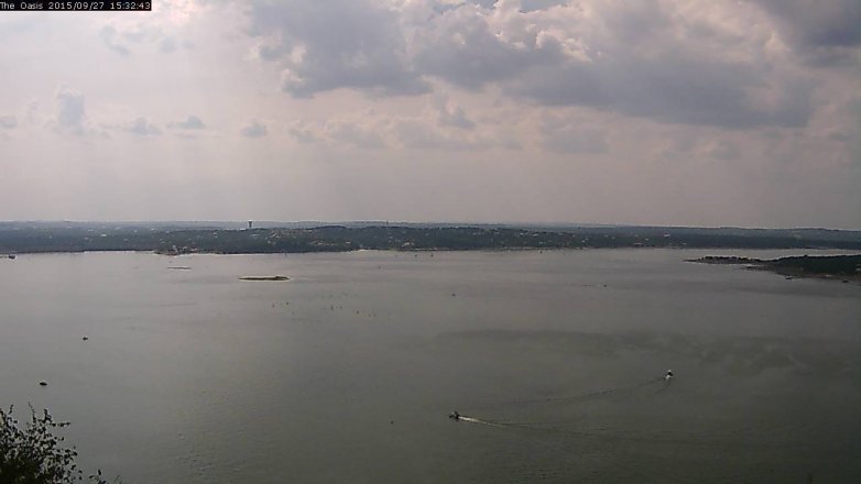 Lake Travis webcam, September 27, 2015 2:40 PM CT