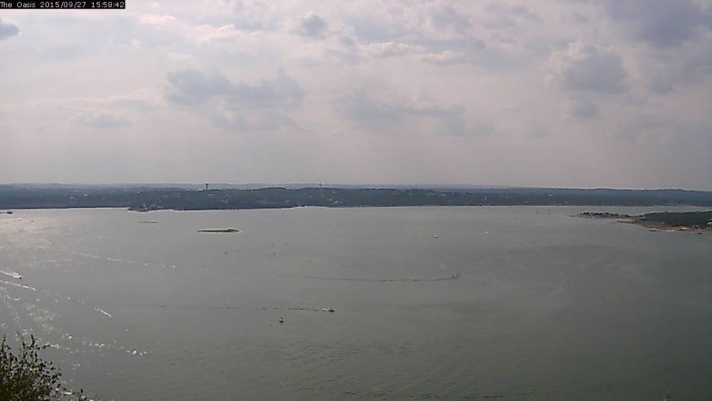 Lake Travis webcam, September 27, 2015 3:05 PM CT