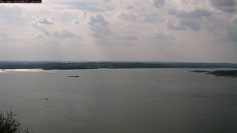 Lake Travis webcam, September 27, 2015 3:20 PM CT