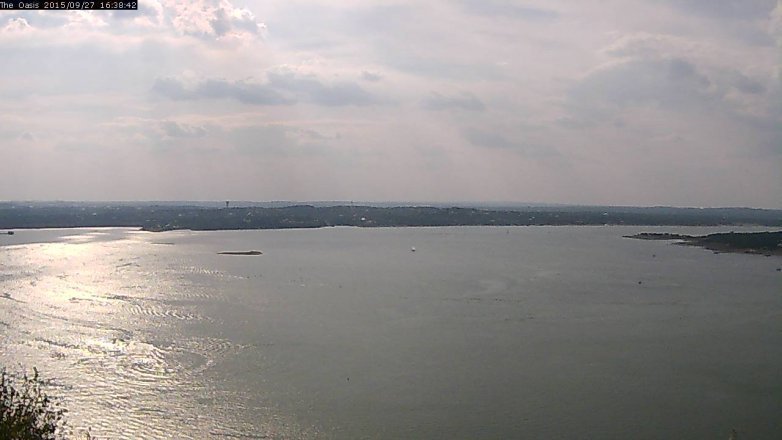 Lake Travis webcam, September 27, 2015 3:45 PM CT