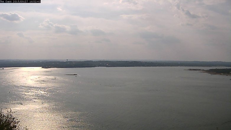 Lake Travis webcam, September 27, 2015 4:00 PM CT