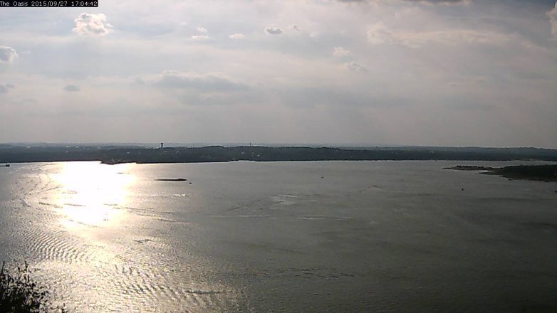 Lake Travis webcam, September 27, 2015 4:10 PM CT