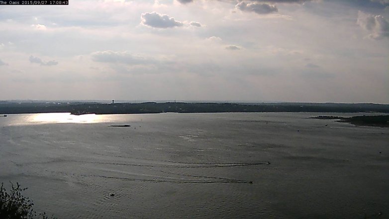 Lake Travis webcam, September 27, 2015 4:15 PM CT