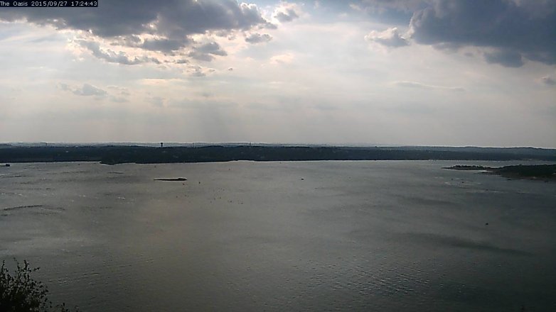 Lake Travis webcam, September 27, 2015 4:30 PM CT