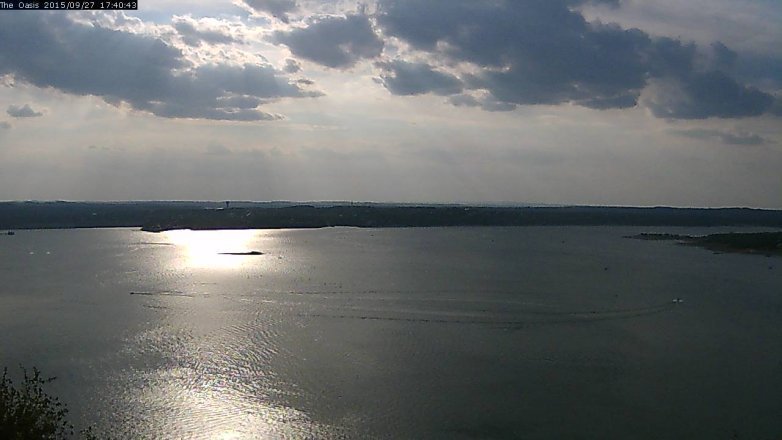 Lake Travis webcam, September 27, 2015 4:45 PM CT