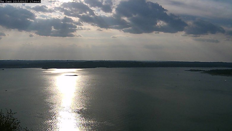 Lake Travis webcam, September 27, 2015 4:50 PM CT