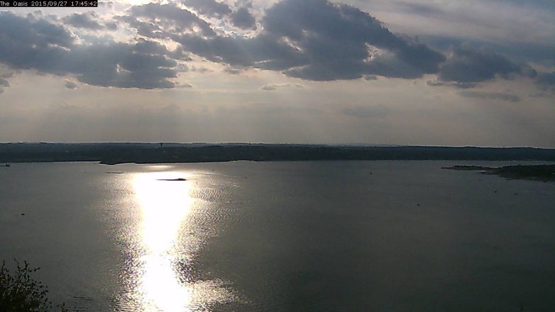 Lake Travis webcam, September 27, 2015 4:55 PM CT