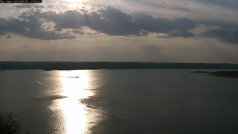 Lake Travis webcam, September 27, 2015 5:00 PM CT