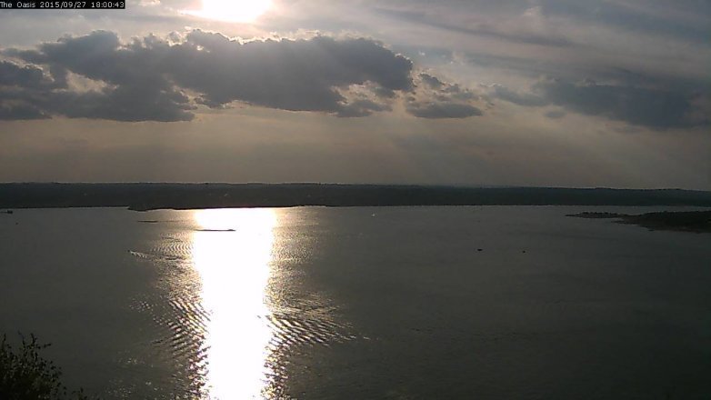 Lake Travis webcam, September 27, 2015 5:05 PM CT