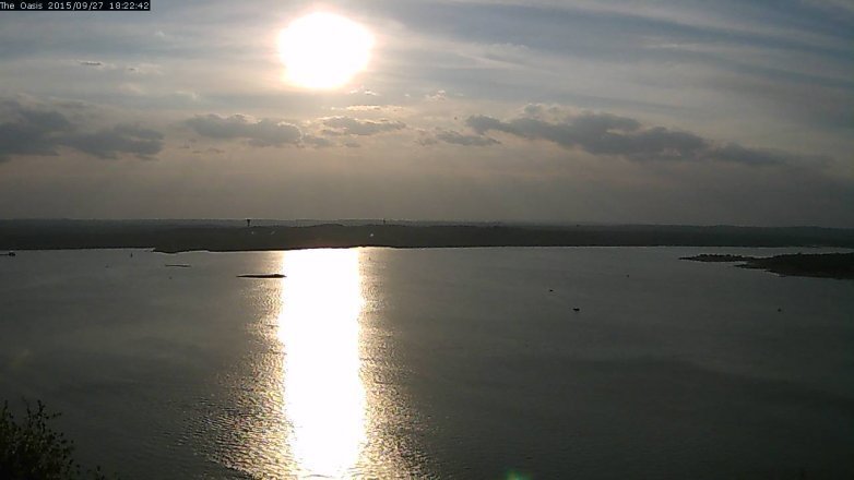 Lake Travis webcam, September 27, 2015 5:30 PM CT