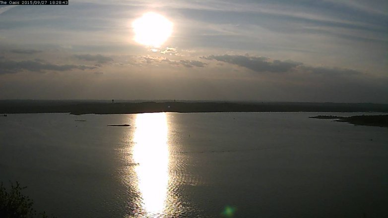 Lake Travis webcam, September 27, 2015 5:35 PM CT