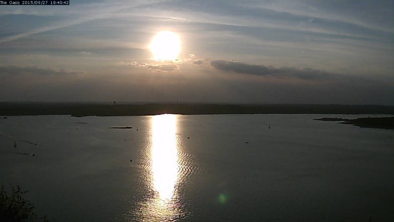 Lake Travis webcam, September 27, 2015 5:45 PM CT