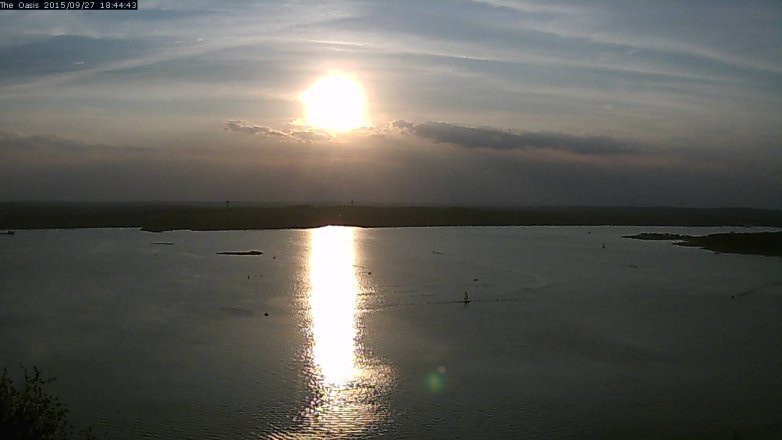 Lake Travis webcam, September 27, 2015 5:50 PM CT