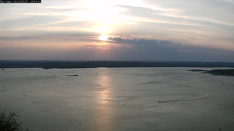 Lake Travis webcam, September 27, 2015 6:00 PM CT
