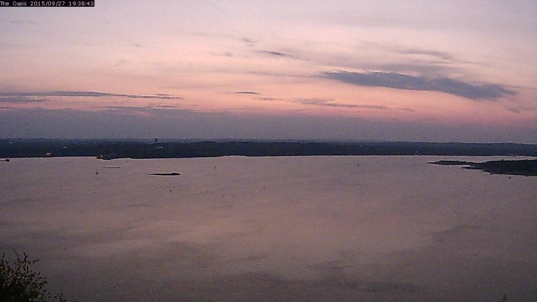 Lake Travis webcam, September 27, 2015 6:45 PM CT