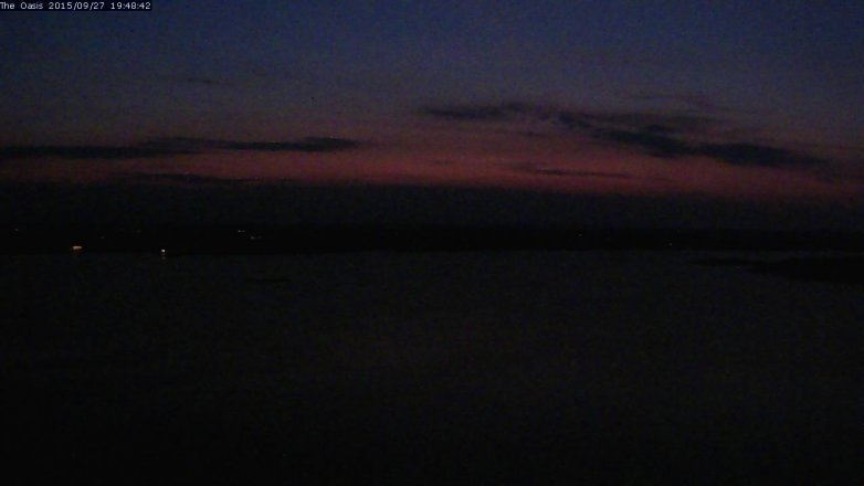 Lake Travis webcam, September 27, 2015 6:55 PM CT