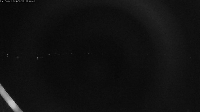Lake Travis webcam, September 27, 2015 9:25 PM CT