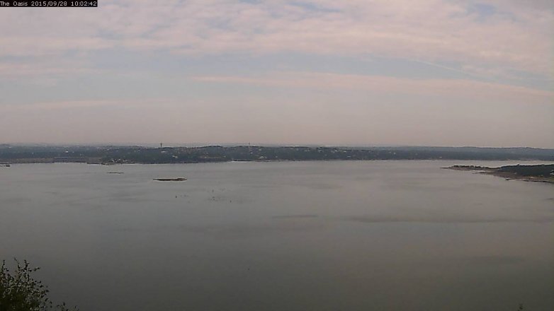 Lake Travis webcam, September 28, 2015 9:10 AM CT