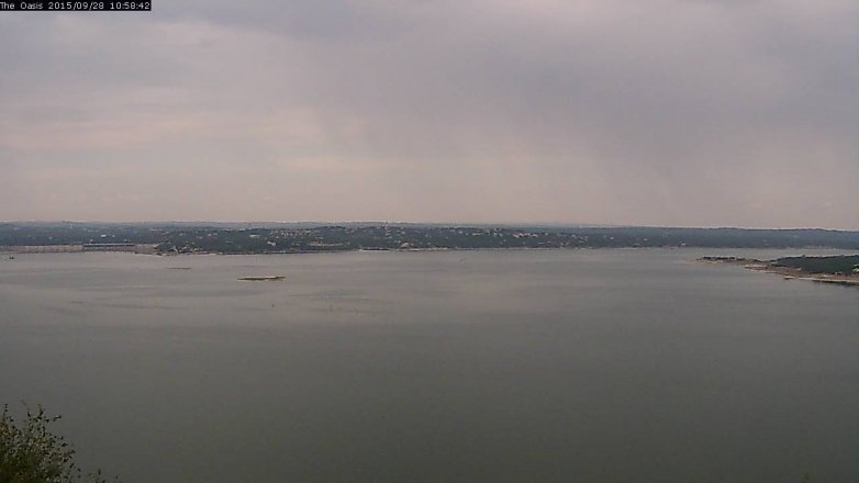 Lake Travis webcam, September 28, 2015 10:05 AM CT