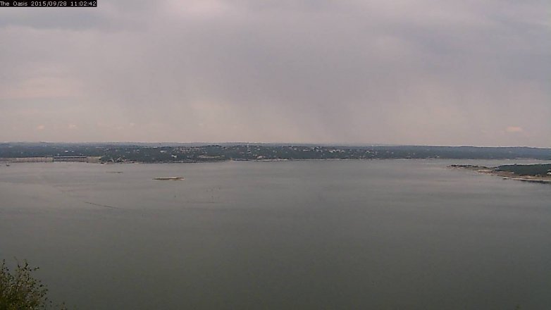 Lake Travis webcam, September 28, 2015 10:10 AM CT